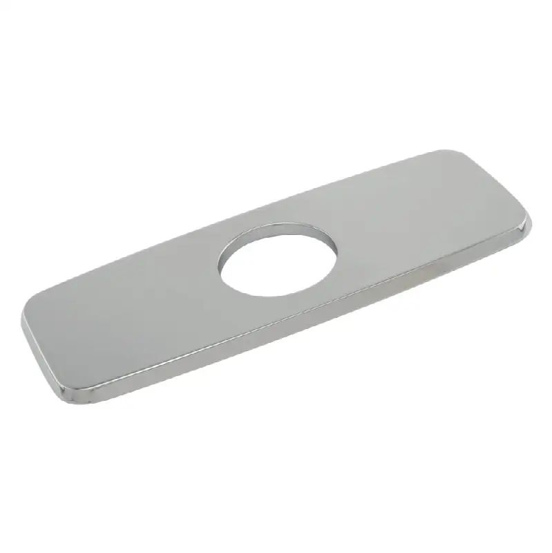 Four Inch Cover Plate for Faucet Spouts, Polished Chrome