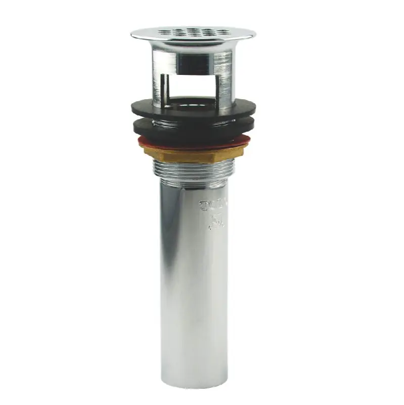 Grid Drain with 1-1/2 Inch Opening and 4 Inch Tailpiece, Polished Chrome
