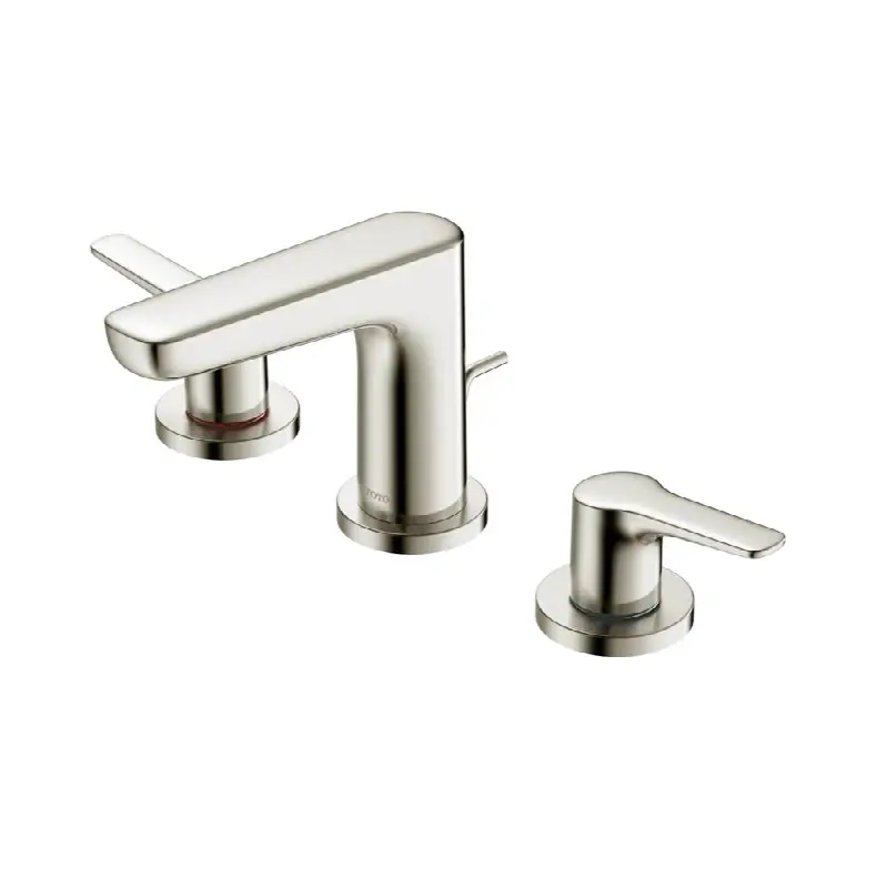 GS 1.2 GPM Two Handle Widespread Bathroom Sink Faucet, Brushed Nickel