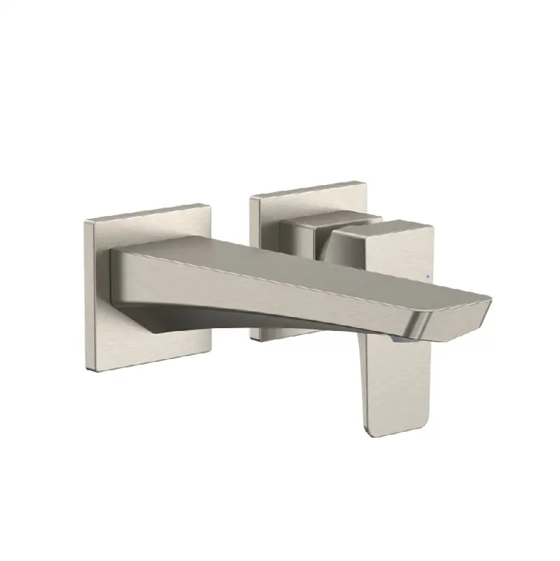 GE 1.2 GPM Wall-Mount Single-Handle Bathroom Faucet with COMFORT GLIDE Technology, Brushed Nickel