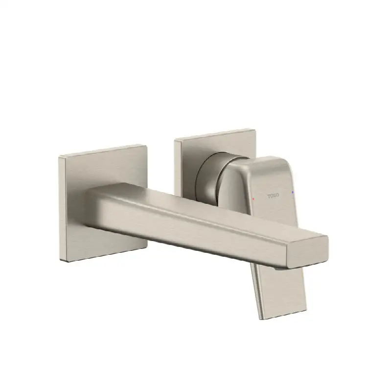 GB 1.2 GPM Wall-Mount Single-Handle Bathroom Faucet with COMFORT GLIDE Technology, Brushed Nickel