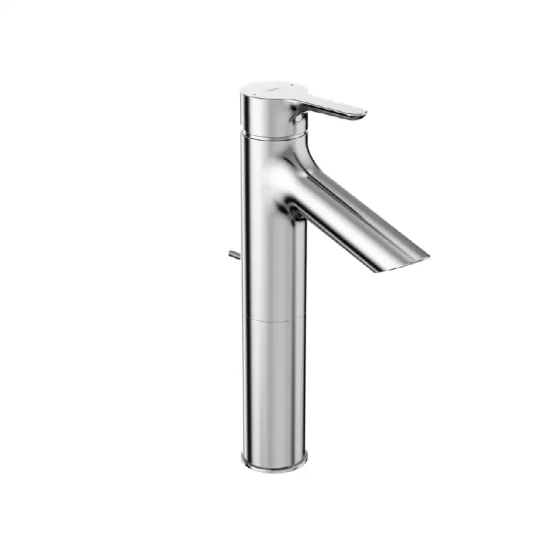 LB Series 1.2 GPM Single Handle Bathroom Faucet for Semi-Vessel Sink with Drain Assembly, Polished Chrome