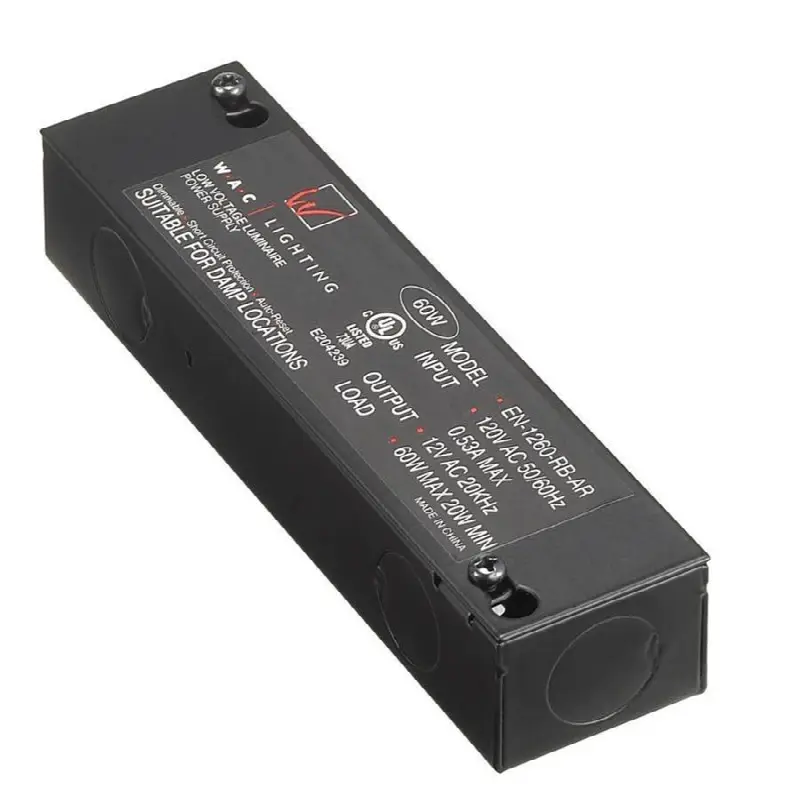 Enclosed Electronic Class 2 Transformer 120V Input 12V Output
