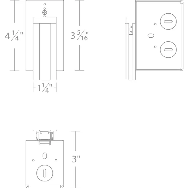 InvisiLED 8ft Recessed Mounted Trim Channel Wiring Box