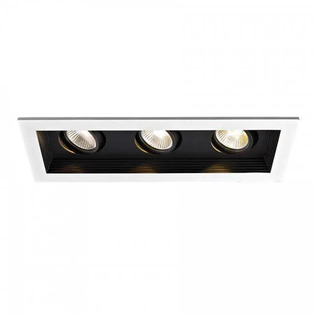 Mini Multiple LED Three Light New Construction Housing with Trim and Light Engine
