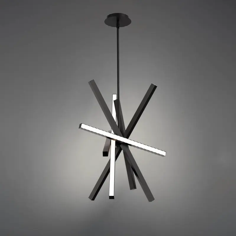 Parallax 28" LED Pendant Light 3000K in Black