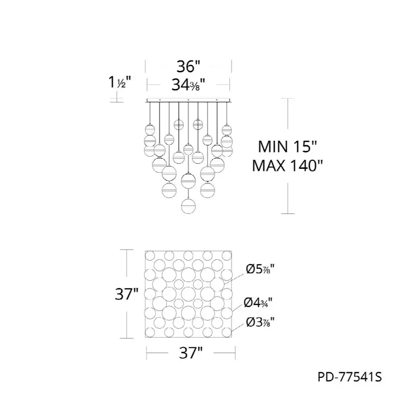 Cyllindra Chandelier Light