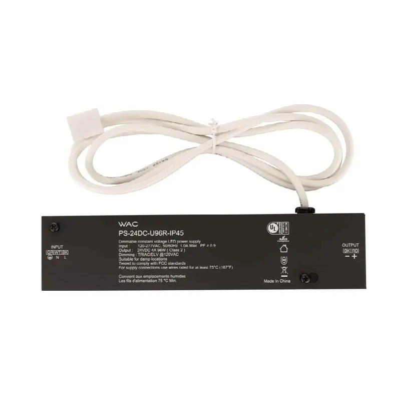 InvisiLED Outdoor IP45 Remote Power Supply 96W, 120-277VAC/24VDC