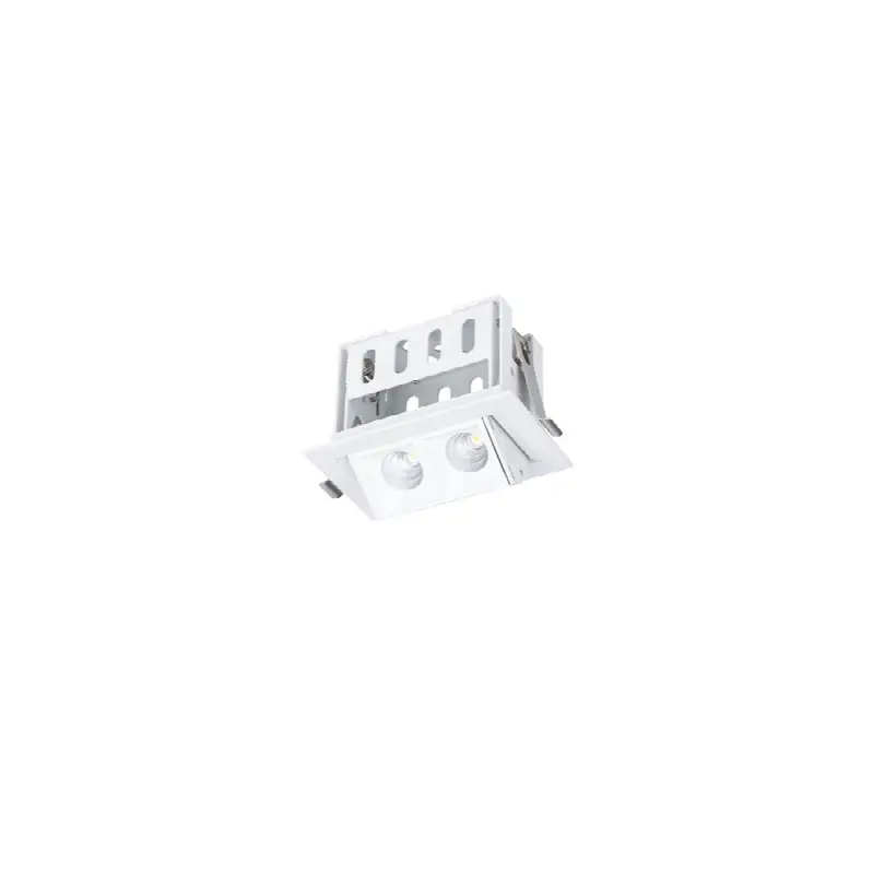 Multi Stealth Adjustable Trim 2 Cell Spot Beam 3000K 90CRI in White/White