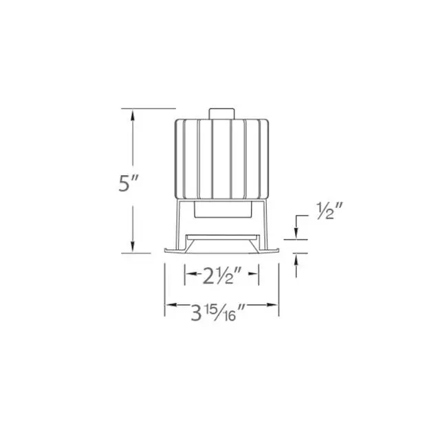 Volta 2" Round Shallow Regressed Downlight Trim
