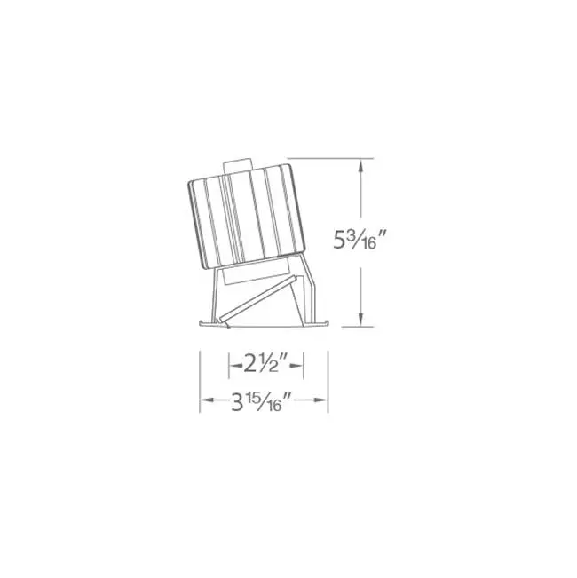 Volta 2" Square Wall Wash Trim