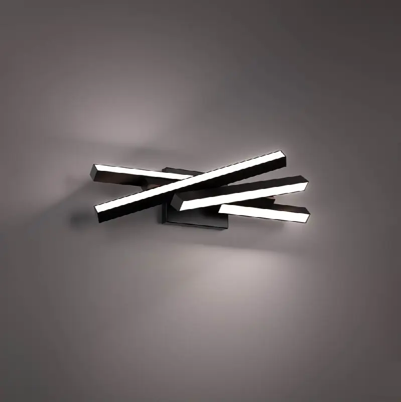 Parallax 20" LED Bath Vanity and Wall Sconce 3500K in Black