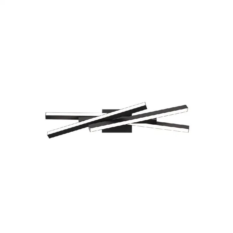 Parallax 27" Bath Vanity and Wall Sconce 2700K in Black