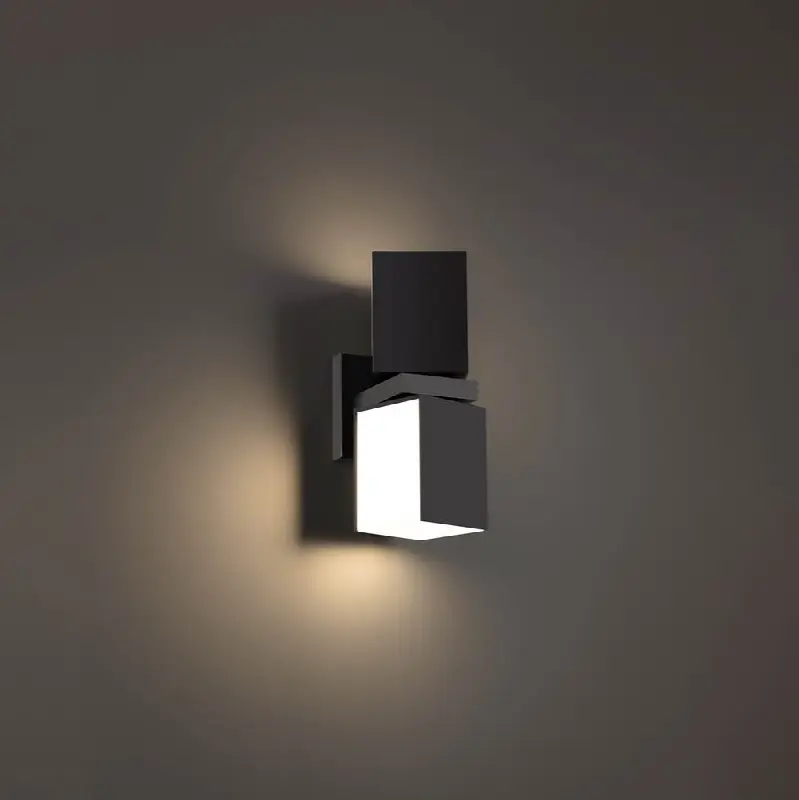 Vaiation 12" LED Outdoor Wall Sconce Light 3000K in Black