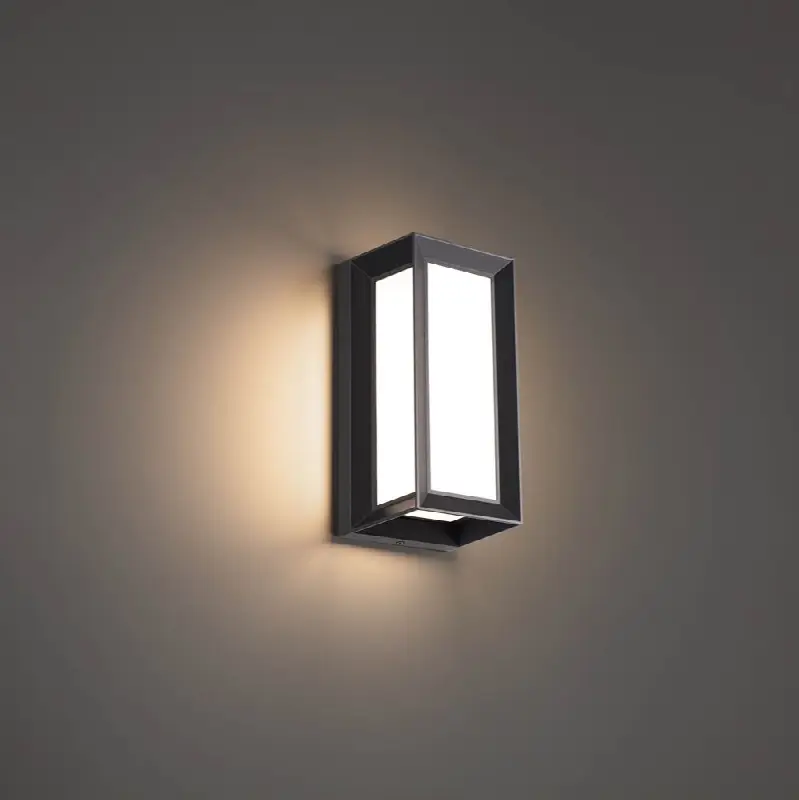 Argo 10" LED Outdoor Wall Sconce Light 3000K in Black