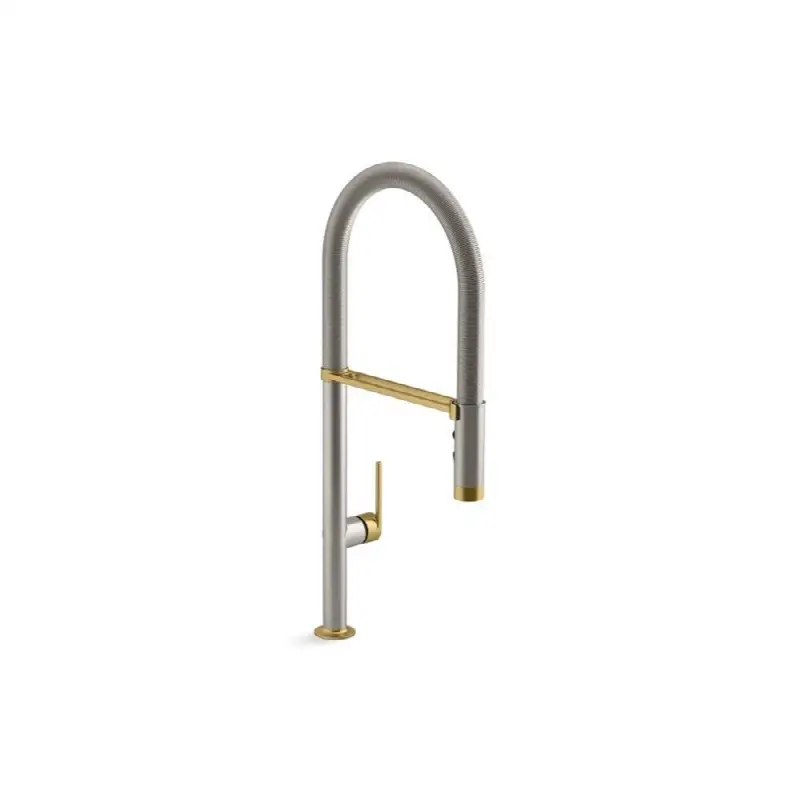 Juxtapose® Semi-Pro Faucet W/Po Spray in Stainless