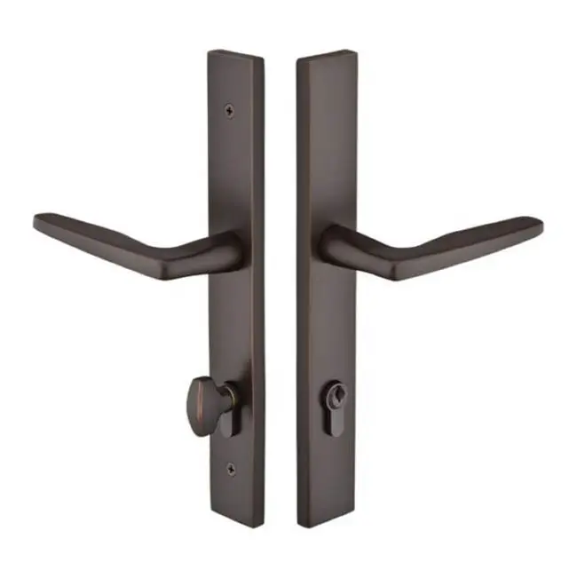 Multi Point C5, Keyed with Euro Profile Cyl, Modern Style, 1-1/2" x 11", Stainless Steel Stuttgart Lever, RH, SS