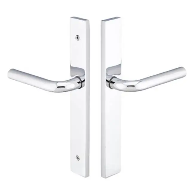 Multi Point C5, Non-Keyed Passage, Modern Style, 1-1/2" x 11", Stainless Steel Dresden Lever, LH, SS