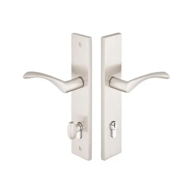Multi Point C5, Keyed with Euro Profile Cyl, Modern Style, 2" x 10", Stuttgart Lever, LH, US
