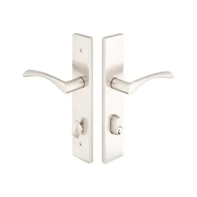 Multi Point C6, Keyed with American Cyl, Modern Style, 2" x 10", Stainless Steel Helios Lever, LH, SS