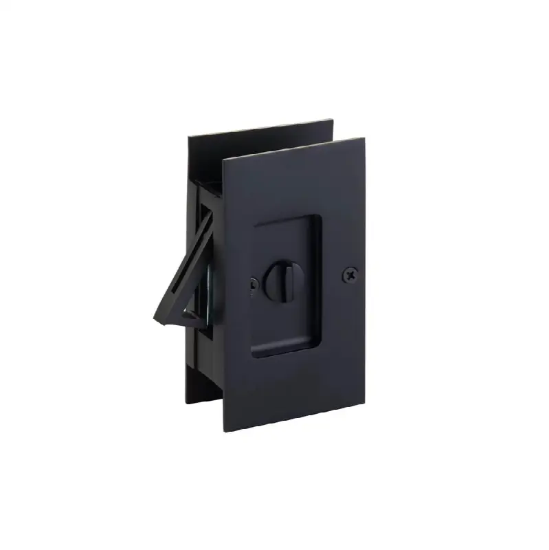 Modern Rectangular Pocket Door Lock, Privacy