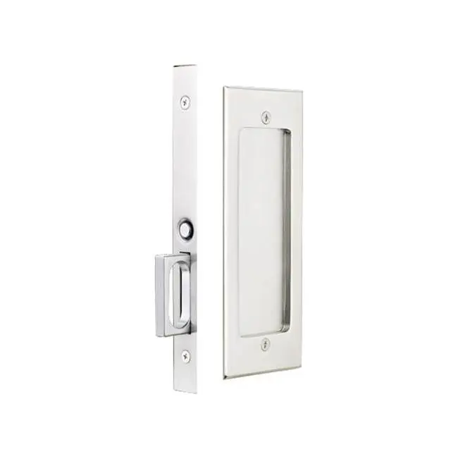 Dummy, Modern Rectangular Pocket Door Mortise Lock, US