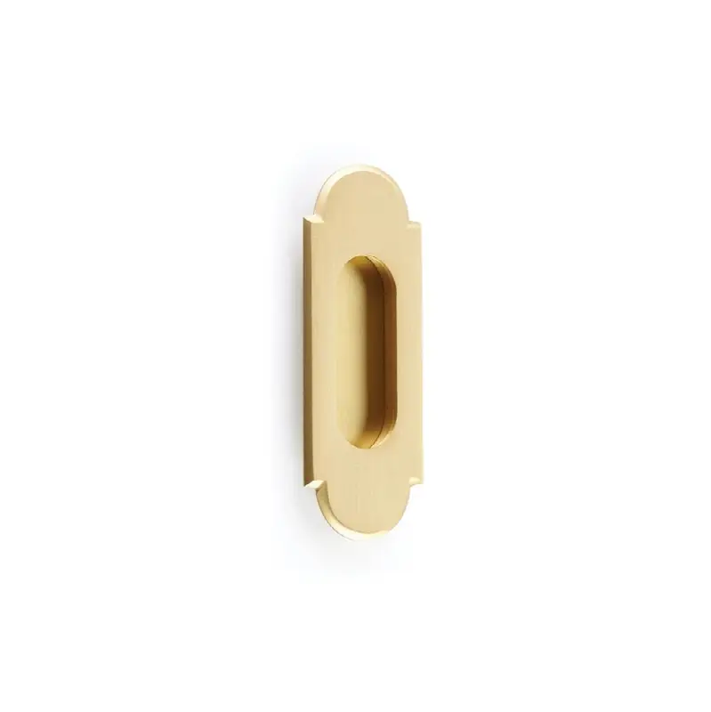 Brass No.8 Style Flush Pull 5"