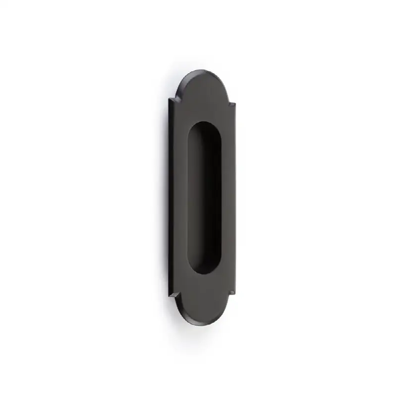 Brass No.8 Style Flush Pull 6"