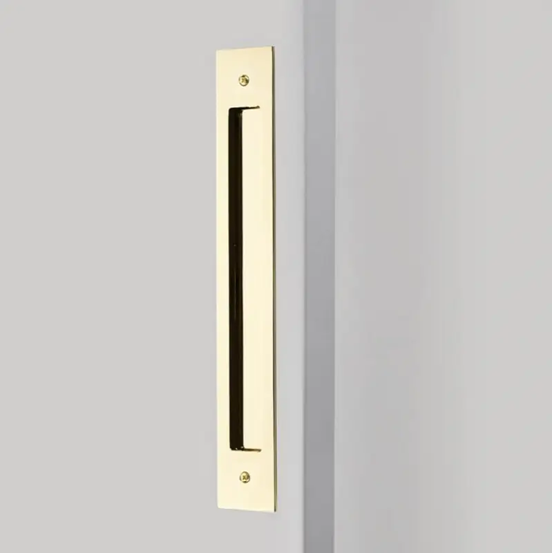 Modern Rectangular Flush Pull for Door Pull, 12" C-C, US