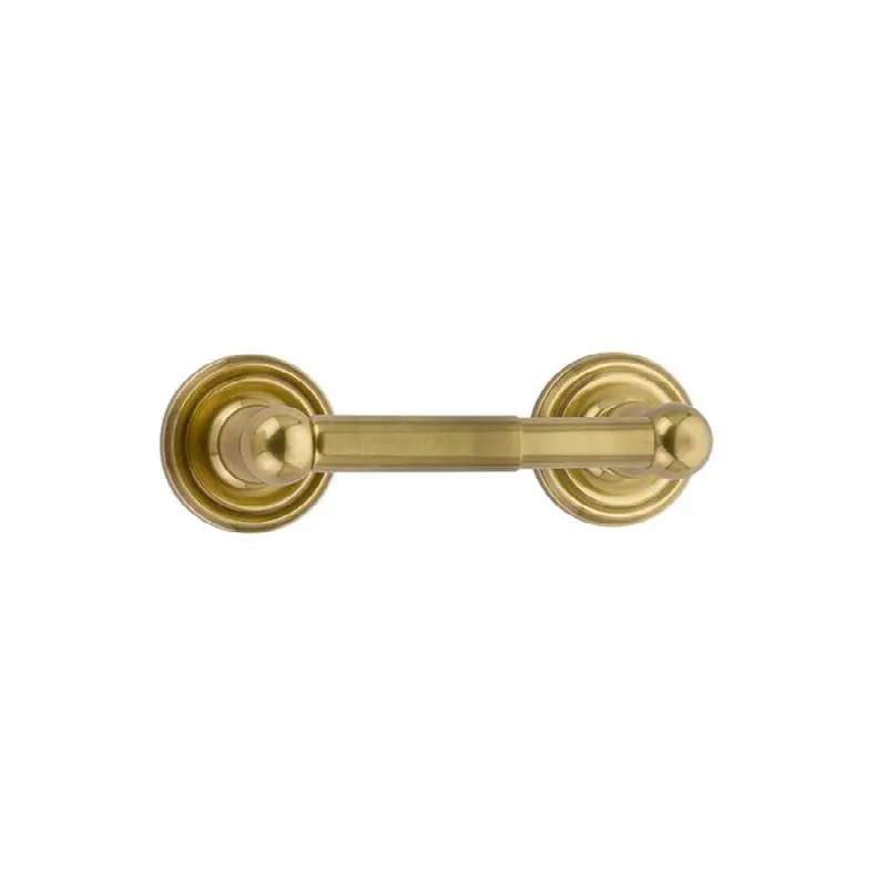 Traditional Brass Paper Holder Spring Rod Style, Lancaster Rosette, US3 Lifetime