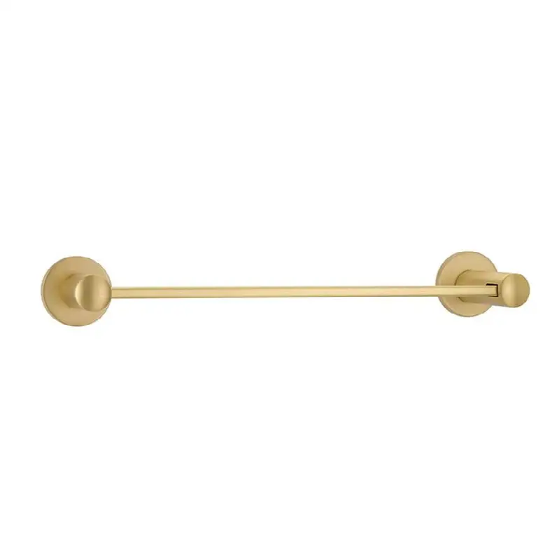 Brass Modern TowelBar, Modern Rectangular Rosette, 24", US3NL