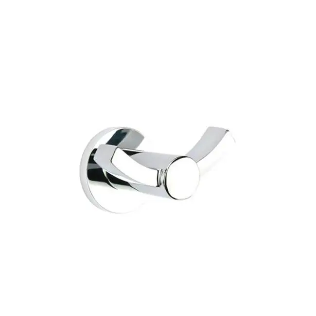 Brass Modern Dbl Hook, Regular Disk Rosette, US