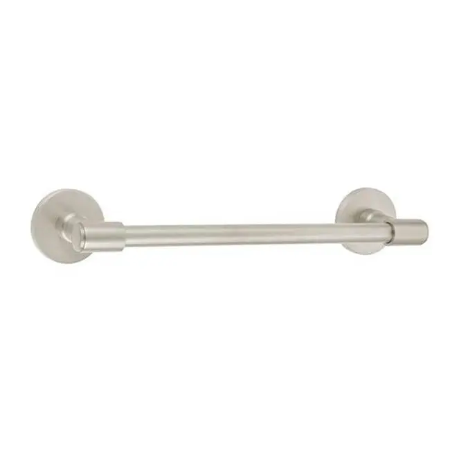 Transitional Brass Towel Bar, 24", Urban Modern Rosette, US