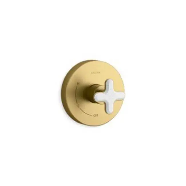 002® Pressure Bal Trim, White Carrera