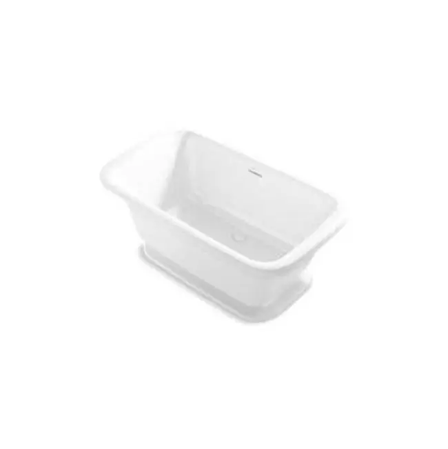 Per Se® Soft Square Freestanding Tub in White