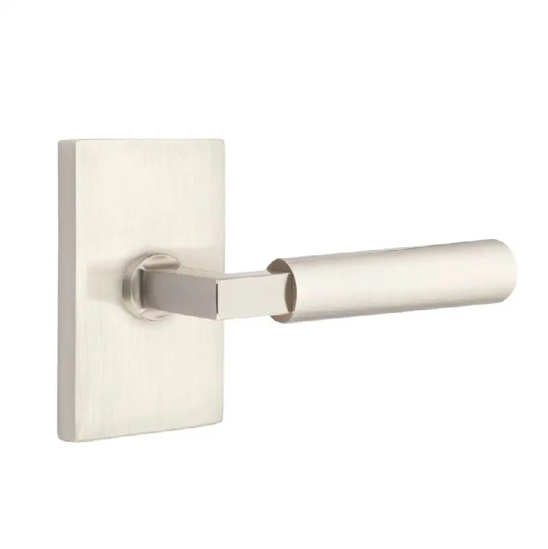 Select Dummy, Modern Rectangular Rosette US15, L-Square Stem US15, Smooth Handle US15