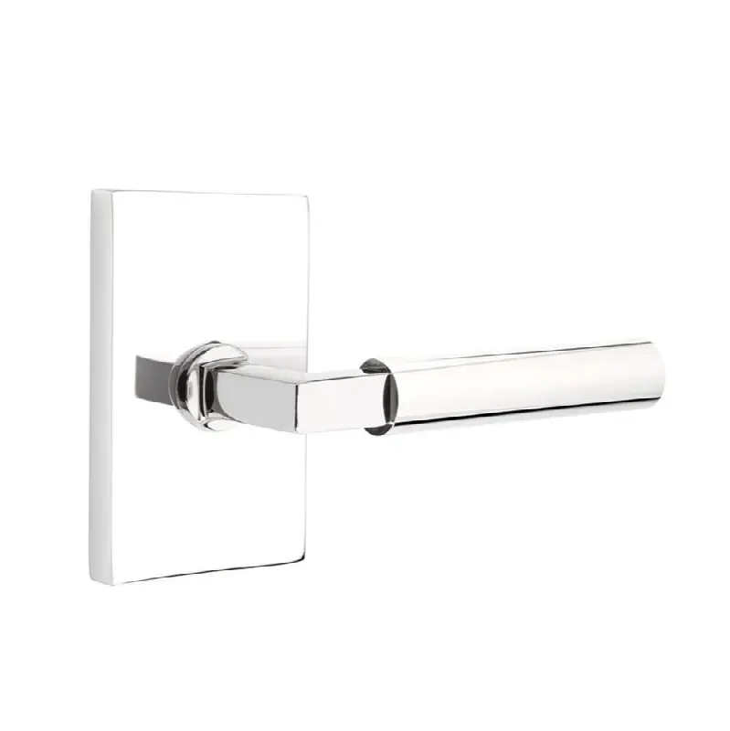 Select Dummy, Modern Rectangular Rosette US26, L-Square Stem US26, Smooth Handle US26