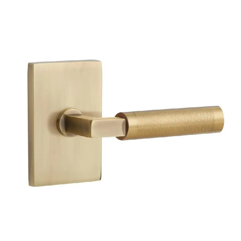 Select Dummy, Modern Rectangular Rosette US7, L-Square Stem US7, Knurled Handle US7