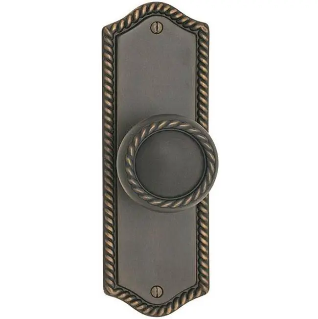 Sideplate, Rope, Passage, Modern Square Crystal Knob, US3 Lifetime