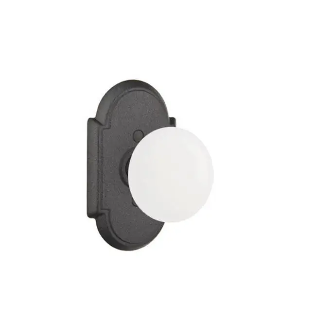 Privacy, Wrought Steel No.1 Rosette, Madison Ivory Knob