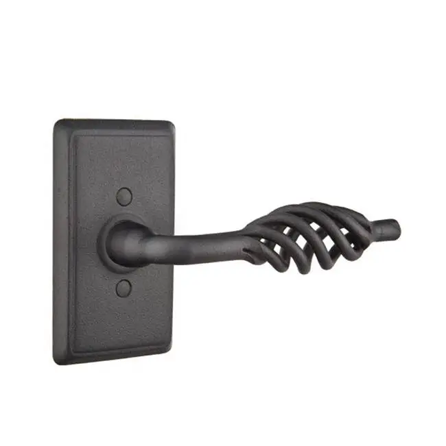 Privacy, Wrought Steel No.3 Rosette, Lafayette Lever, RH