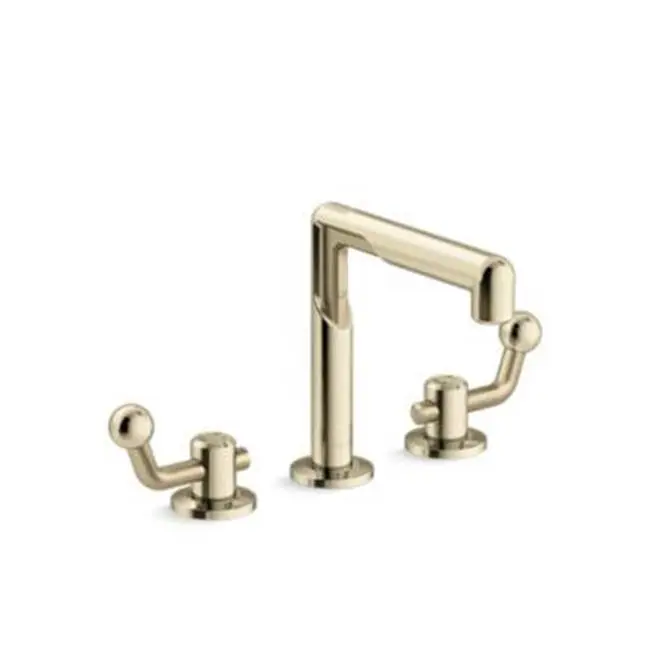 Vice™ Widespread Faucet, Crank in French Gold