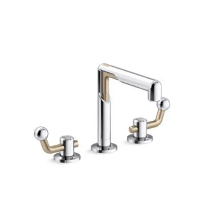 Vice™ Widespread Faucet, Crank in Polished Chrome