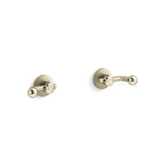 Vice™ Wall-Mt Bath Faucet Handles Crank in French Gold