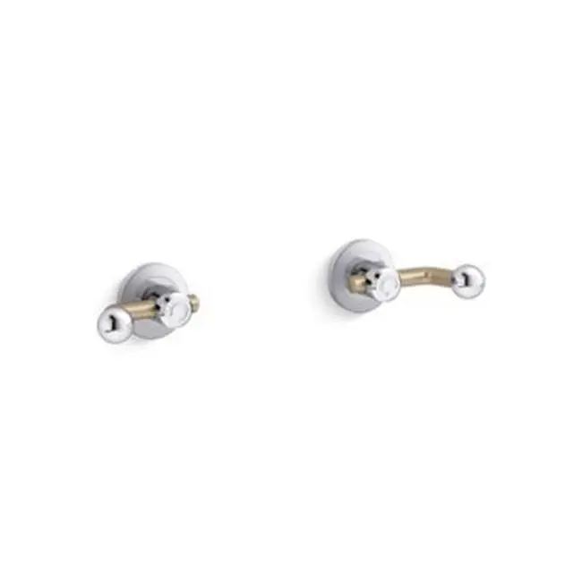 Vice™ Wall-Mt Bath Faucet Handles Crank in Polished Chrome