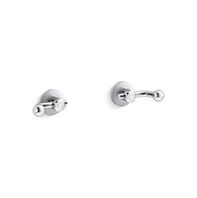 Vice™ Wall-Mt Bath Faucet Handles Crank in Polished Chrome