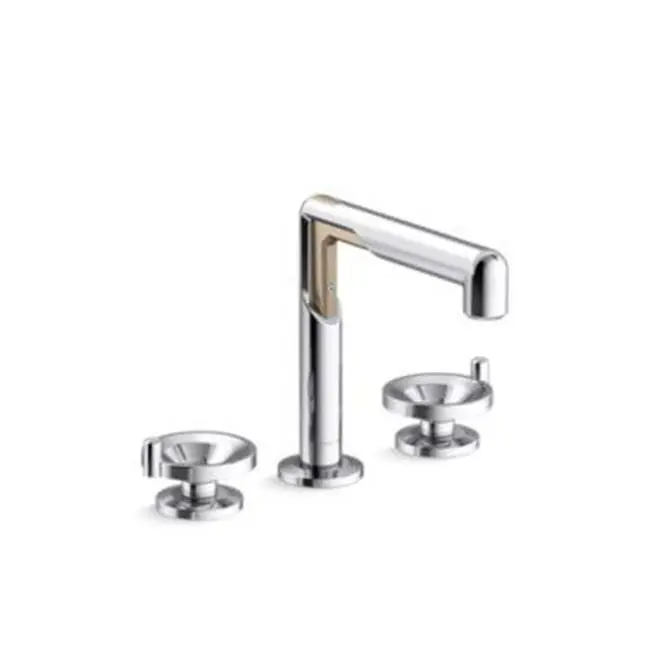Vice™ Widespread Faucet, Wheel in Polished Chrome