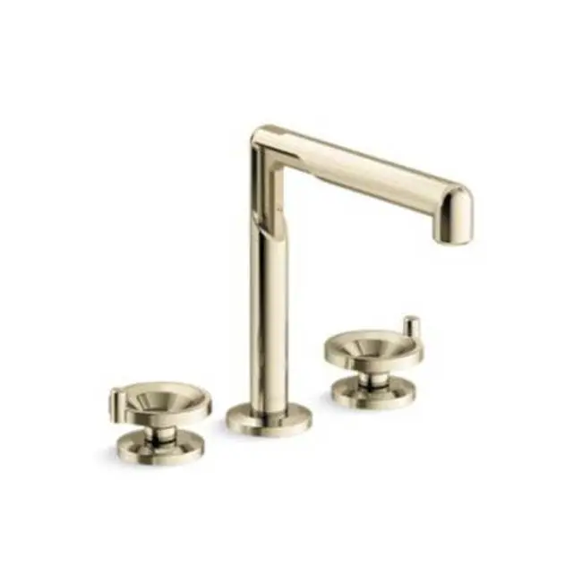 Vice™ Deck Mount Bath Faucet Wheel in French Gold
