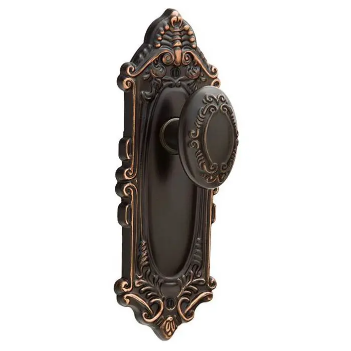 Dummy Pair, Sideplate Locksets Victoria Non-Keyed 7-3/4