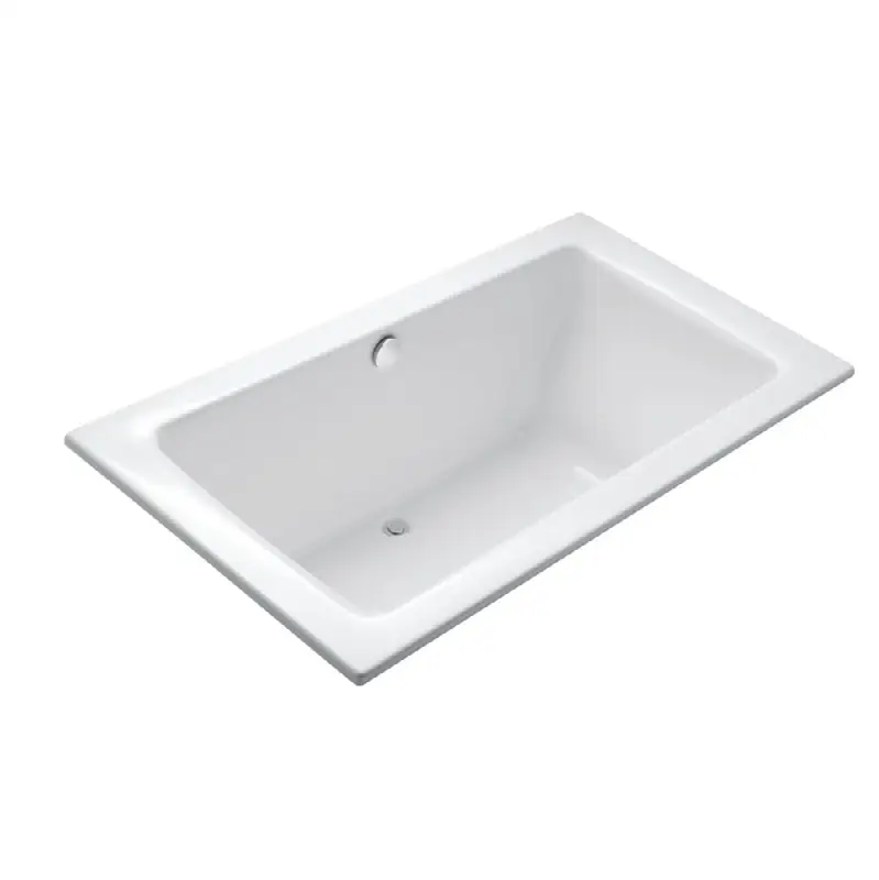 Perfect Large Rectangular Drop-In Bath in White